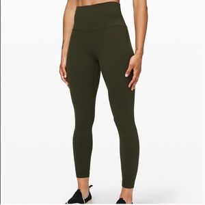 Lululemon Align II 25” - Dark Olive - Size 6